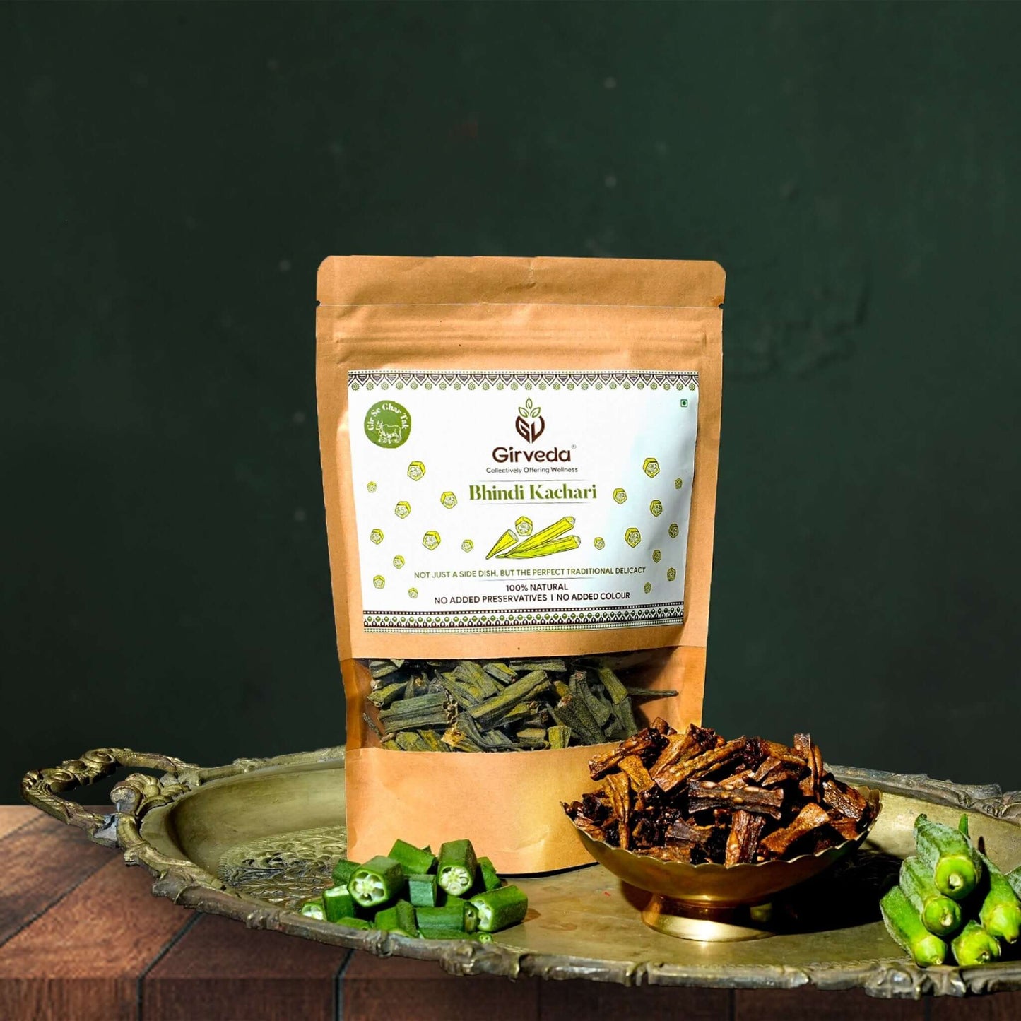 Bhindi (Ladies - Finger) (Okra) Kachari 100gm
