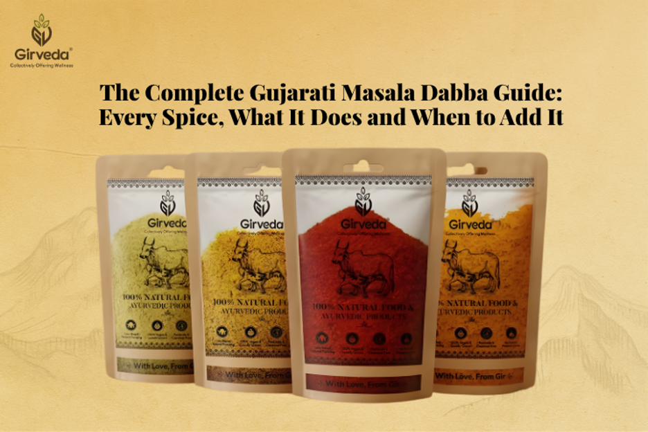 Gujarati Masala Dabba with traditional Indian spices