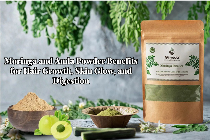 Moringa and Amla Powder Benefits for Hair Growth, Skin Glow, and Digestion
