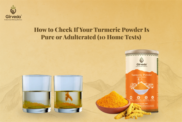 turmeric powder purity test at home