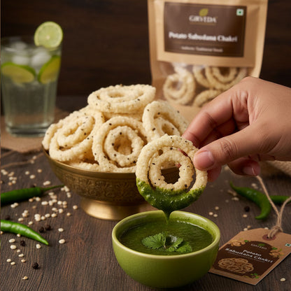 Potato Sabudana Chakri
